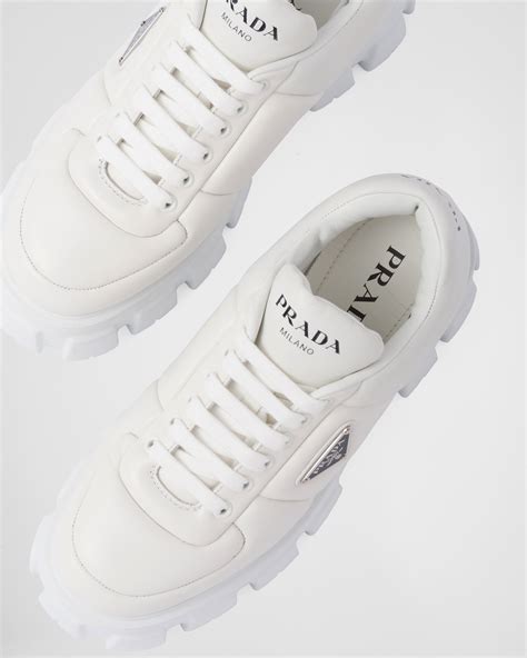 prada nappa sport|White Padded Nappa Leather Sneakers .